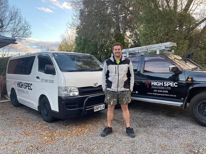 Corban, owner of High Spec Painters